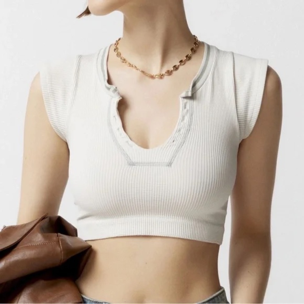 Urban Outfitters Out From Under top in ivory